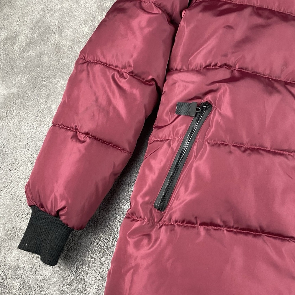 Yachu Disney Puffy Jacket Hood Womens Small Red Long Sleeve - Picture 4 of 16